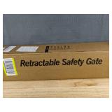 Miumoon 150-Inch Gray Retractable Safety Gate, 34-Inch Tall, $85 Retail - Brand New *B