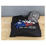 Texas Hoodie 3XL and Texas Trucker Hat Bundle - Brand New