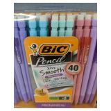 BIC Xtra Smooth Mechanical Pencils 40-Pack Pastel 0.7mm #2 - Brand New
