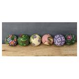 6 Jim Shore Blossoms of Spring Decorative Eggs - Brand New