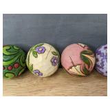 6 Jim Shore Blossoms of Spring Decorative Eggs - Brand New