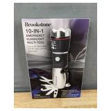 Brookstone 10-in-1 Emergency Flashlight Multi-Tool - Brand New