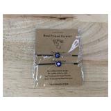 Bracelet with Charms and Best Friend Evil Eye Bracelet Set - Brand New