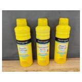 3 Neutrogena Beach Defense Sunscreen Sprays, SPF 50 & 70 - Brand New