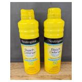 3 Neutrogena Beach Defense Sunscreen Sprays, SPF 50 & 70 - Brand New