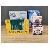 4 Personal Care Items: TheraTears, Neosporin, Secret Deodorant, Palmer