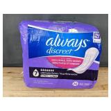 26 Always Discreet Ultimate Extra Long Pads - Brand New