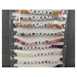 12 Taylor Swift Friendship Beaded Bracelets - Brand New