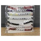 12 Taylor Swift Friendship Beaded Bracelets - Brand New