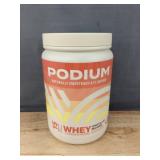 Podium Whey Concentrate Chocolate Brownie Protein 19 oz - Brand New