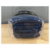 6 Fromm Colorsafe Cotton Towels in Navy, 16 x 29 in - Brand New