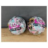 2 LOL Surprise Glitter Globe Winter Disco Dolls - Brand New *M