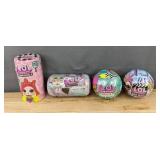 4 LOL Surprise! Doll and Capsule Toys - Brand New *M