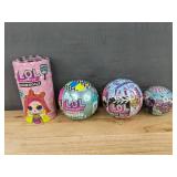LOL Surprise Doll & Pet 4-Pack Ball Bundle with Hairgoals, Dance, Movie Magic - Brand New *M