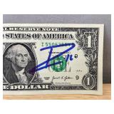 Pau Gasol Autographed $1 Bill - NBA Los Angeles Lakers Basketball *I