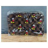 Brand New 8" Mickey Mouse Clutch Brown Purse Pouch Handheld Bag