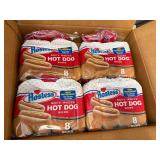 4 X 8Ct Bags Of Hostess Hot Dog Buns