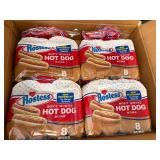 4 X 8Ct Bags Of Hostess Hot Dog Buns