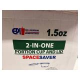 4x 50ct Sleeves 2-in-one 1.5oz Portion Cup & Attached Lid