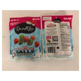 6x 5.6oz Crunchy Chocolate Balls-Darrella Lea Milk Chocolate