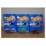 *3* Hot Wheels - Purple Passion, Mean Green Passion, Ruby Red Passion