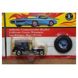 *2* Hot Wheels 25th Anniversary with Matching Button - Red Baron, Paddy Wagon
