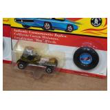 *2* Hot Wheels 25th Anniversary with Matching Button - Red Baron, Paddy Wagon
