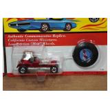 *2* Hot Wheels 25th Anniversary with Matching Button - Beatnik Bandit, Red Baron