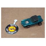 Original Hot Wheels Redline Python - Teal with Collectors Button