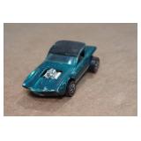 Original Hot Wheels Redline Python - Teal with Collectors Button