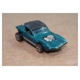 Original Hot Wheels Redline Python - Teal with Collectors Button