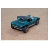 Original Hot Wheels Redline Python - Teal with Collectors Button