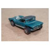 Original Hot Wheels Redline Python - Teal with Collectors Button