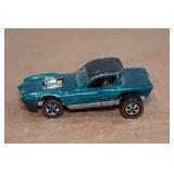 Original Hot Wheels Redline Python - Teal with Collectors Button