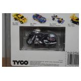 Vintage Tyco Harley Davidson Motorcycle & Semi HO Scale Slot Cars
