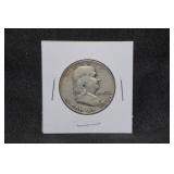 1952-D Franklin Silver Half Dollar Coin