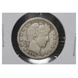 1914 Barber Silver Quarter Coin
