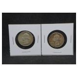 *2* Silver Washington Quarters - 1935 & 1942