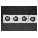 *4* Silver Mercury Dimes - 1919, 1917