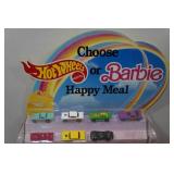 Barbie & Hot Wheels McDonalds Happy Meal Display