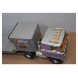 Vintage Ertl Car Hauler Semi Truck and Trailer