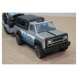 Vintage Tonka Pickup Truck, Trailer, and Jeep Set