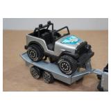 Vintage Tonka Pickup Truck, Trailer, and Jeep Set