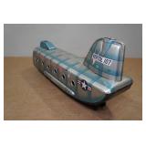 Vintage Wind Up Tin Transport Helicopter