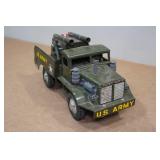 Vintage Tin Battery Operated Army Truck