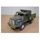 Vintage Tin Battery Operated Army Truck