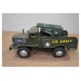 Vintage Tin Battery Operated Army Truck