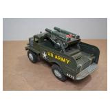 Vintage Tin Battery Operated Army Truck