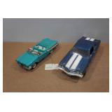 Franklin Mint 1958 Edsel Citation and Ertl Chevy Chevelle Die Cast Cars