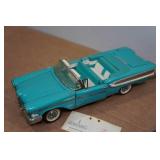Franklin Mint 1958 Edsel Citation and Ertl Chevy Chevelle Die Cast Cars